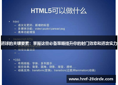 进球的关键要素：掌握这些必备策略提升你的射门效率和进攻实力
