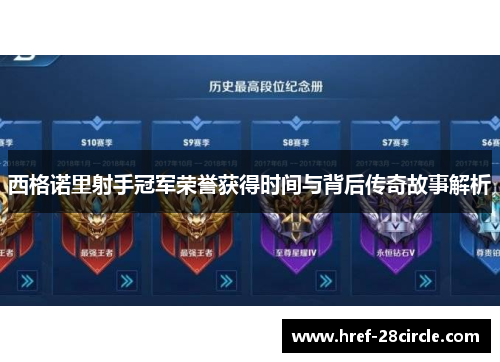 西格诺里射手冠军荣誉获得时间与背后传奇故事解析